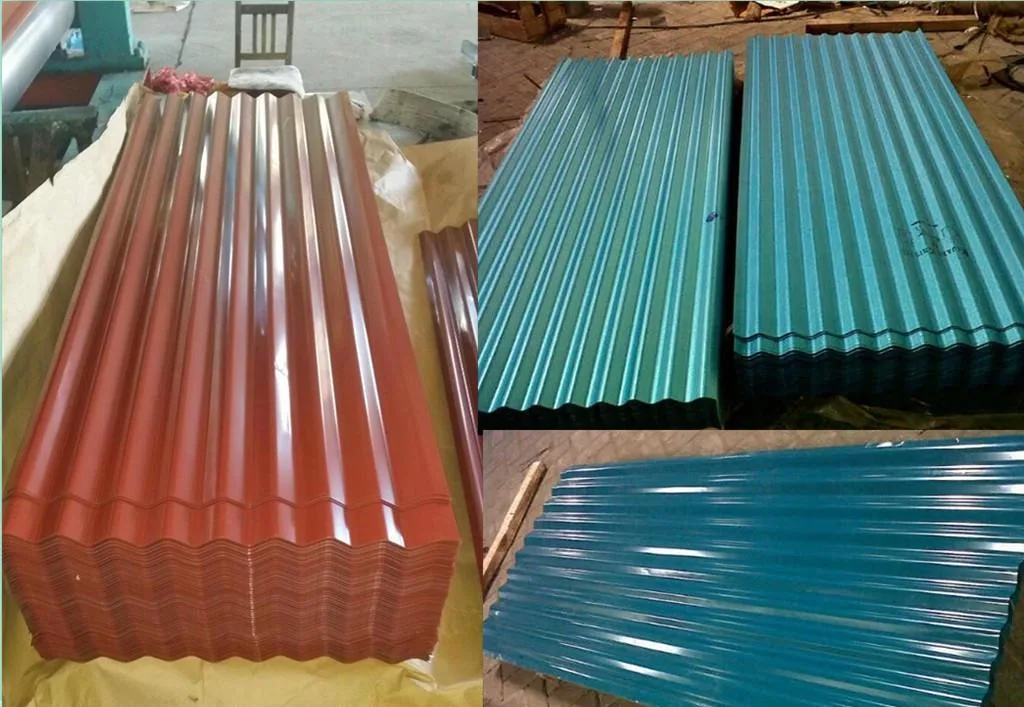 Vendedor de la Originales de fábrica de techos de zinc galvanizado recubierto de Color de la hoja de hoja de acero corrugado