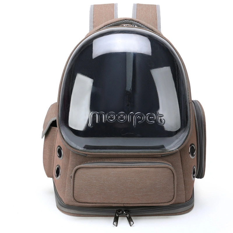 Spacious Transparent Window Portable Pet Carrier for Outdoor Travel