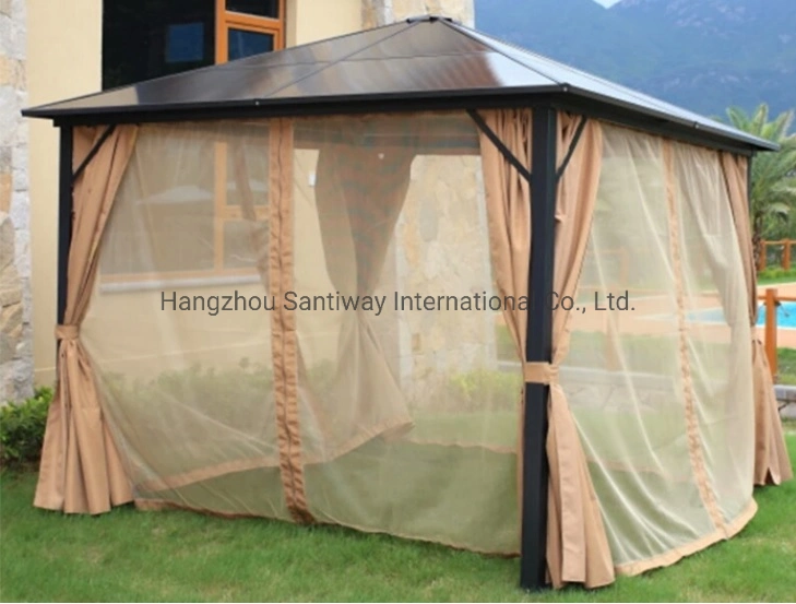 Competitive Outdoor 3*3m Aluminum Top Metal Pegola Gazebo