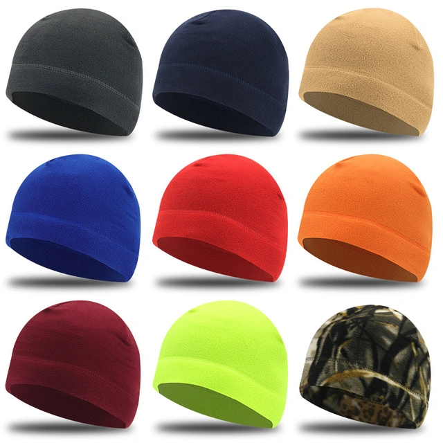 Hot Sale Custom Label Fleece Skate Winter POM Beanies Hat Caps