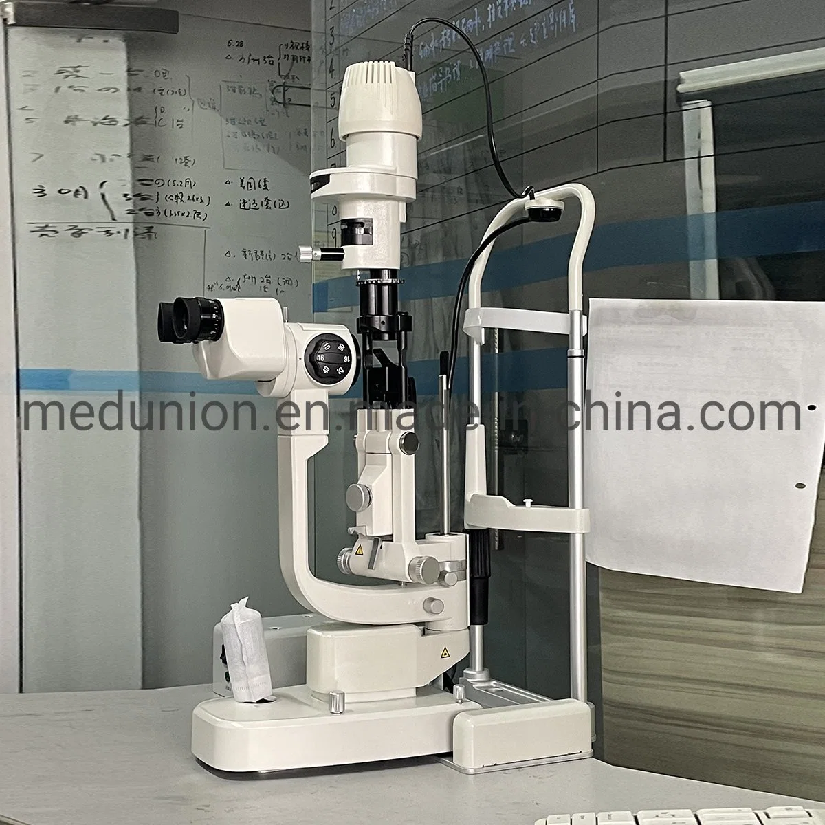 Cheapest Ophthalmic Equipment 5 Step Magnification Slit Lamp Microscope for Clinic Hospital Msllb1458