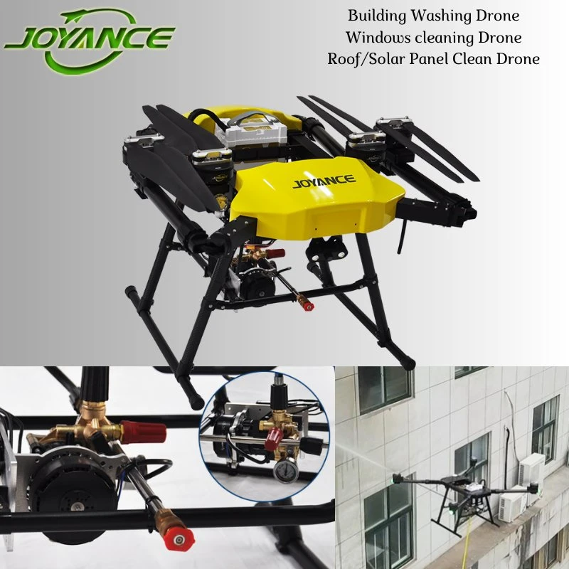 30m High Building Washing/Cleaning Drone with Spraying Pipe and Angle Adjustable Nozzle