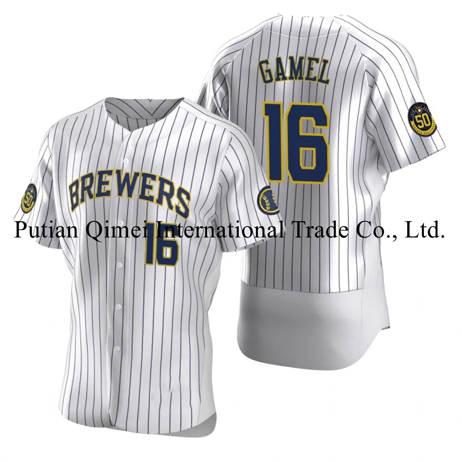 Günstige Neue Marke 16 Ben Gamel Milwaukee Brewers Baseball Trikots