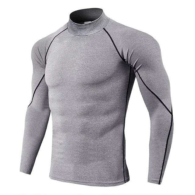 2024 Custom Workout Athletic 5% Rabatt auf Gym Compression Fashion Fitness Hemd Polyester Quick Dry Fitted Langarm Shirts für Herren