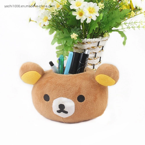 Office Stationery Plush Animal Toy Bear Pencil Holder