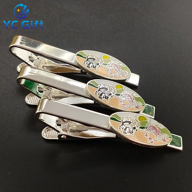 Professional Custom High-Quality Fashion Metal Tie Bar for Promotion with Any Logo Printed Men Gift Set Logo Tie Clip