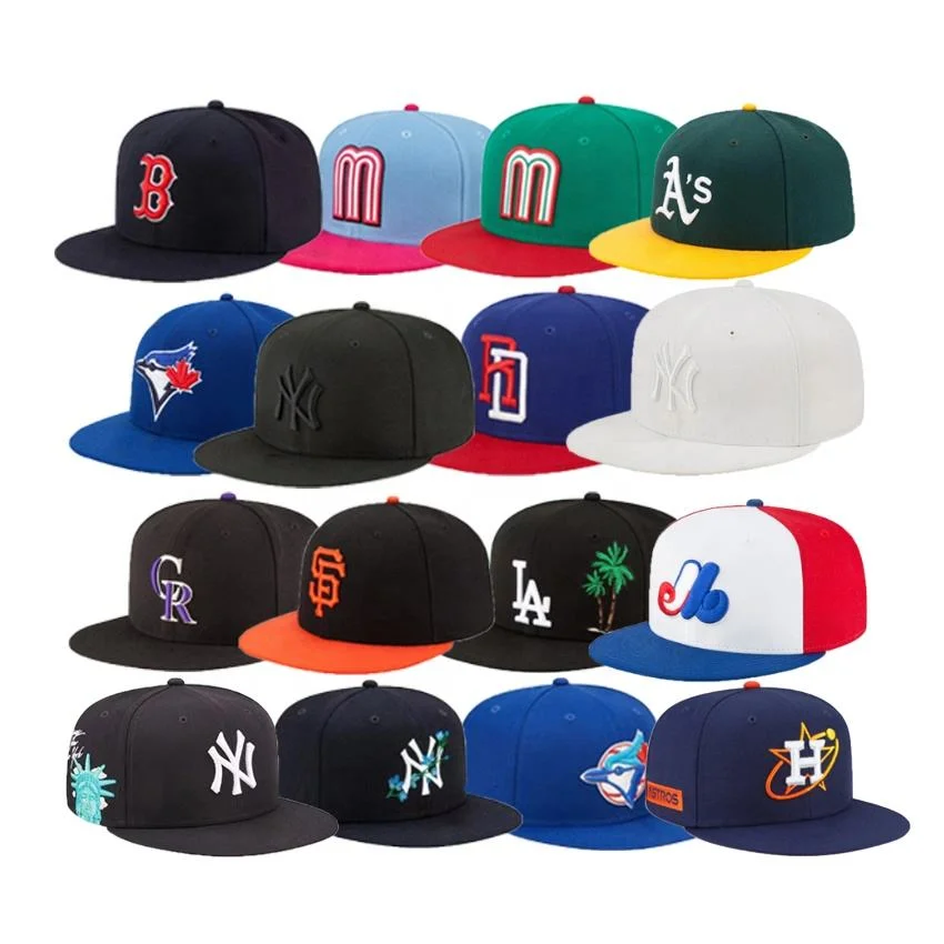 Factory Cheap New Original High quality/High cost performance  Black Vintage Polyester Snapback Fitted Closed Baseball Hat Gorras Cap for Men