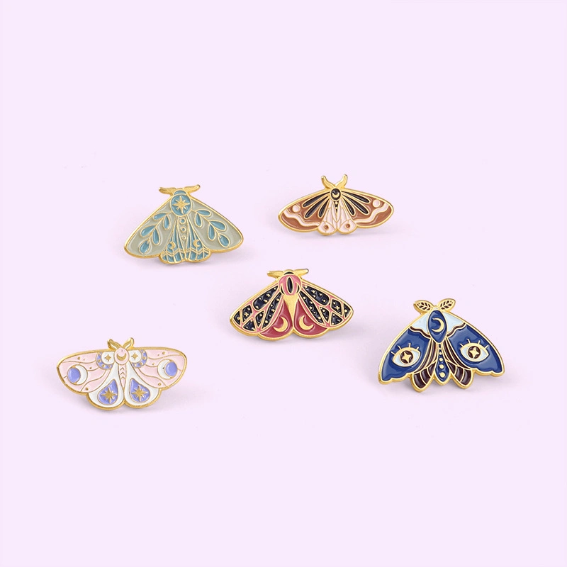 Creative Cartoon Butterfly Series Baking Lacquer Alloy Badge Accessories Brooch
