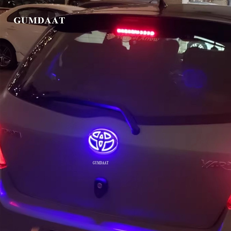 Alquiler de centro delantero de luz LED 3D Auto emblema adhesivo insignia trasera para Volkswagen Escarabajo VW Passat Polo Vento