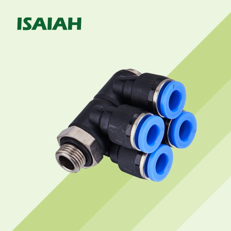 Isaiah China Manufacturer Quick Connector Straight Pipe Fitting Air Tube Fitting