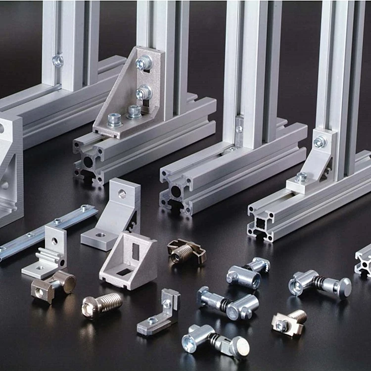 Customised Multifunction Industrial Frame Aluminum Extrusion4080 Profile Silver Anodizing Aluminium Profile