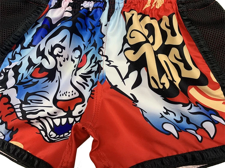 Black Boxing Shorts Kick Boxing Shorts Martial Arts Uniforms