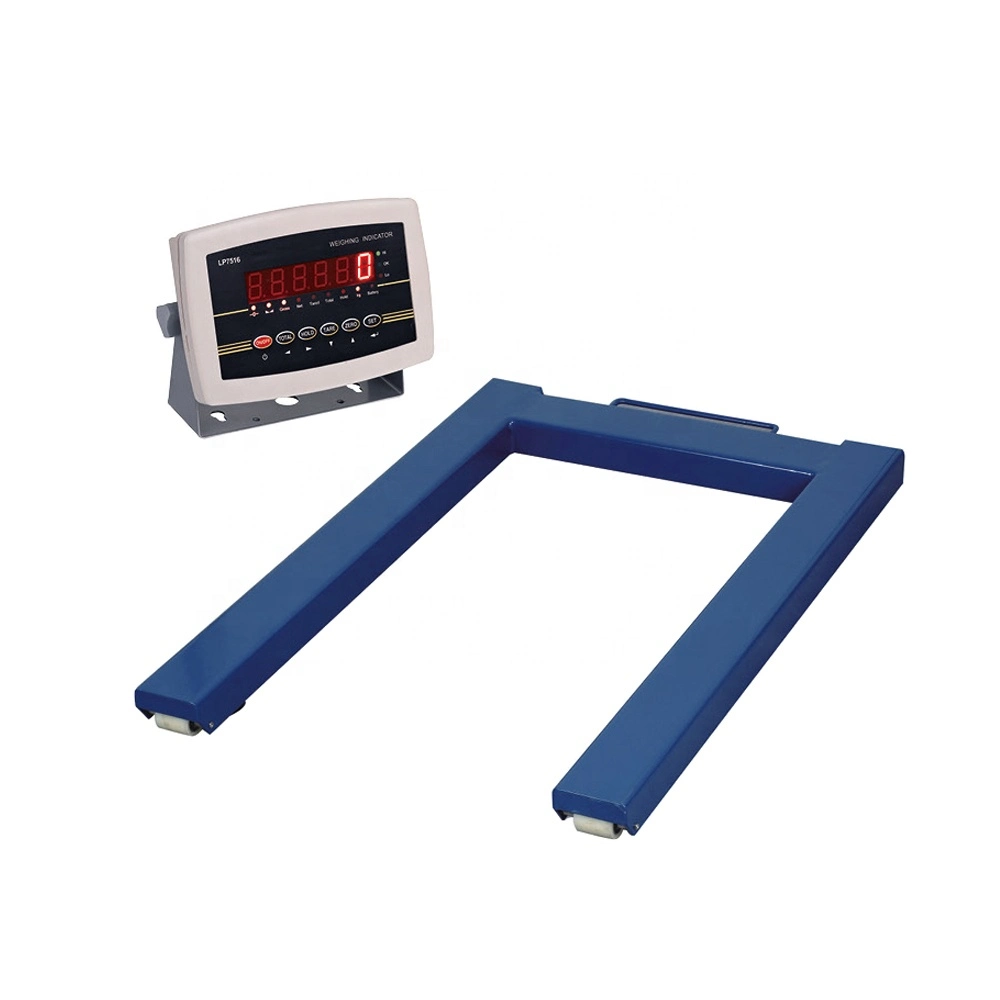 Carbon Steel 1000kg 1500kg 3000kg Mechanical Weighing U Shaped Pallet Beam Weigh Scale