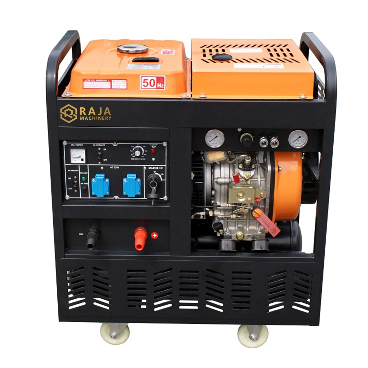 Air Cooled Big Power 4.0KW Diesel Welding Generators Home Use Repair Station