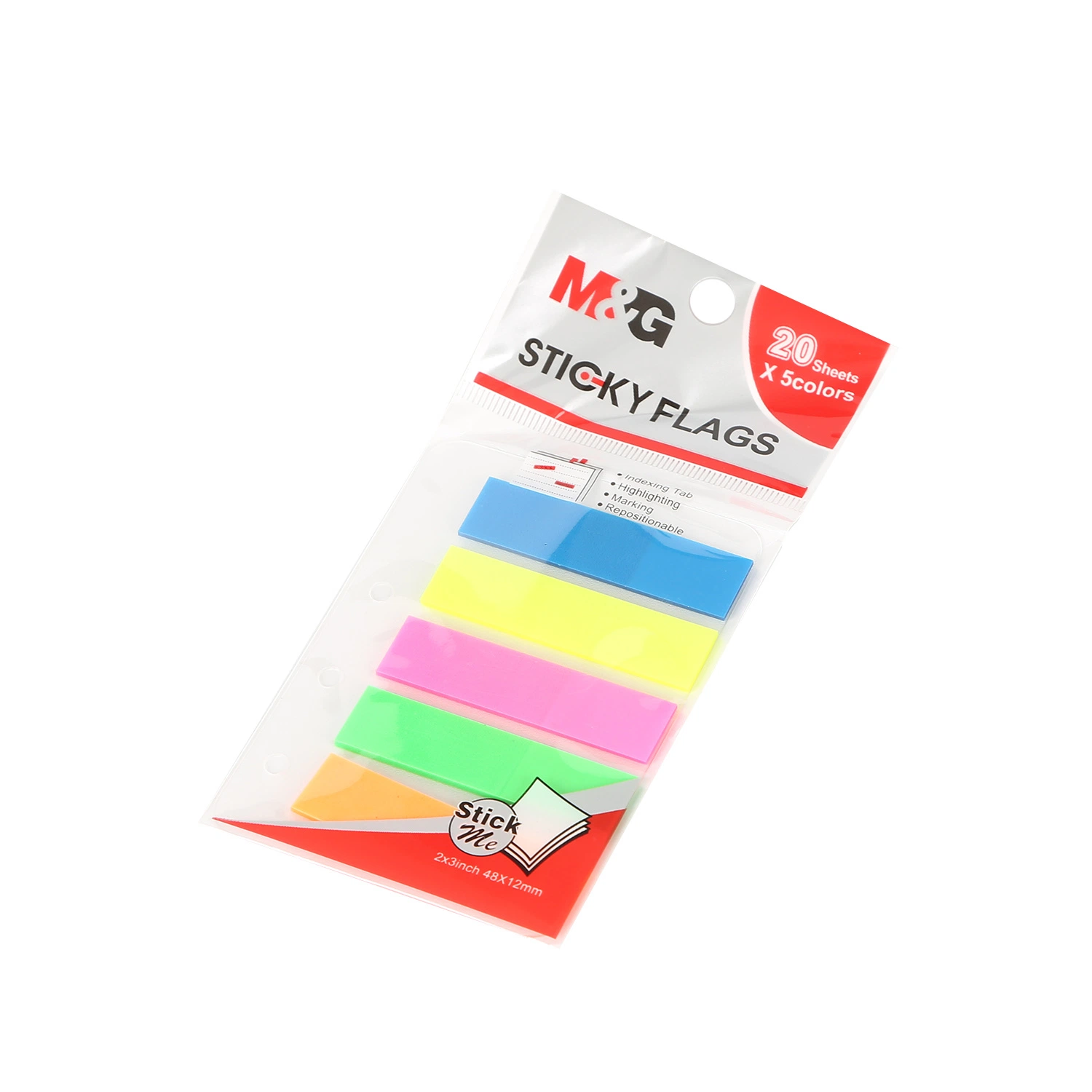 Removable Desktop Square Flag Shaped Pet Page Marker Sticky Notes Film Index for Office/School