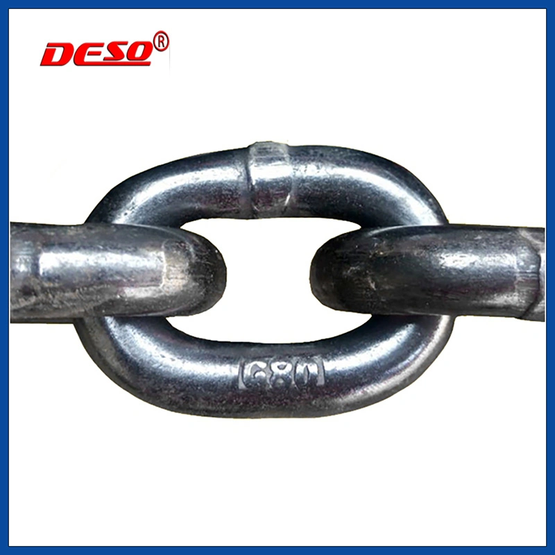 Rigging G70 G80 Carburized Alloy Steel Welded Lifting Anchor Chain