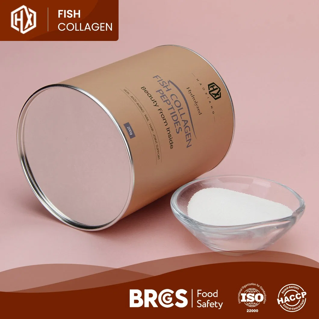 Taiwanmei China Supplier Hydrolyzed Marine Collagen Peptides with Hyaluronic Acid & Vitamin C Improve Immune Function Cod Skin-Pure Fish Collagen