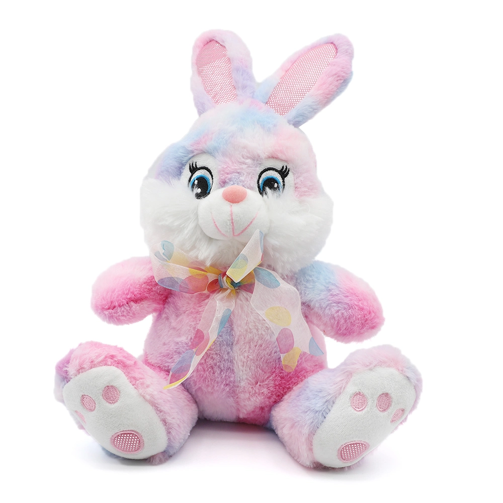 Conejito de Pascua Conejo de Cuchón largo Color de oído relleno suave conejito Animal Plush Bunny Juguete