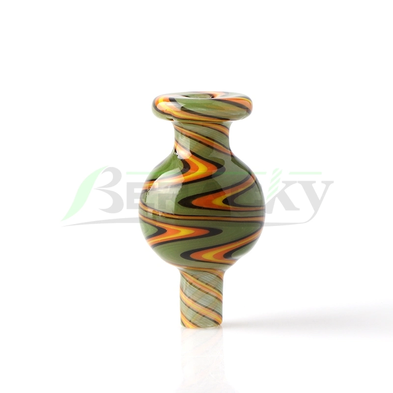 Großhandel/Lieferant Multi Color Swirl Glas Bubble Carb Cap Rauchen Zubehör Wasserpfeifstand