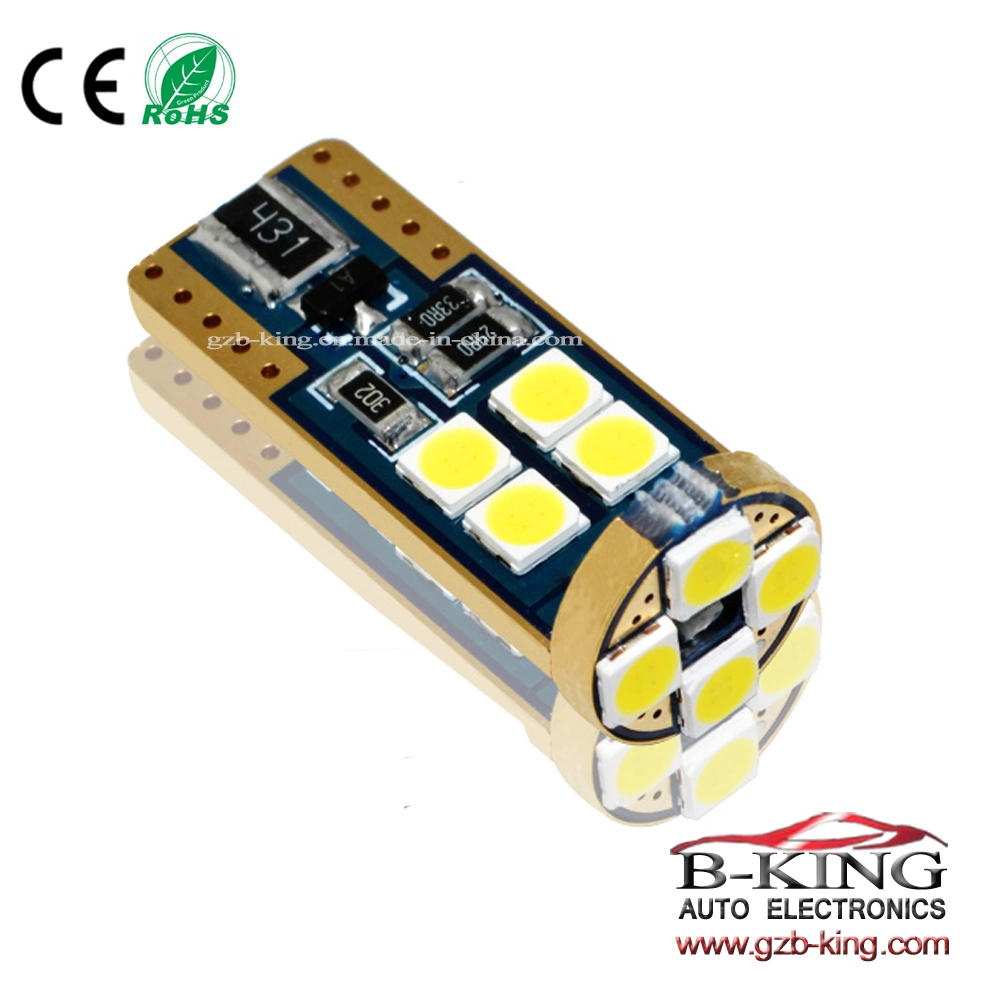 Car Canbus Error Free White 3030 SMD T10 Wedge Light Bulb