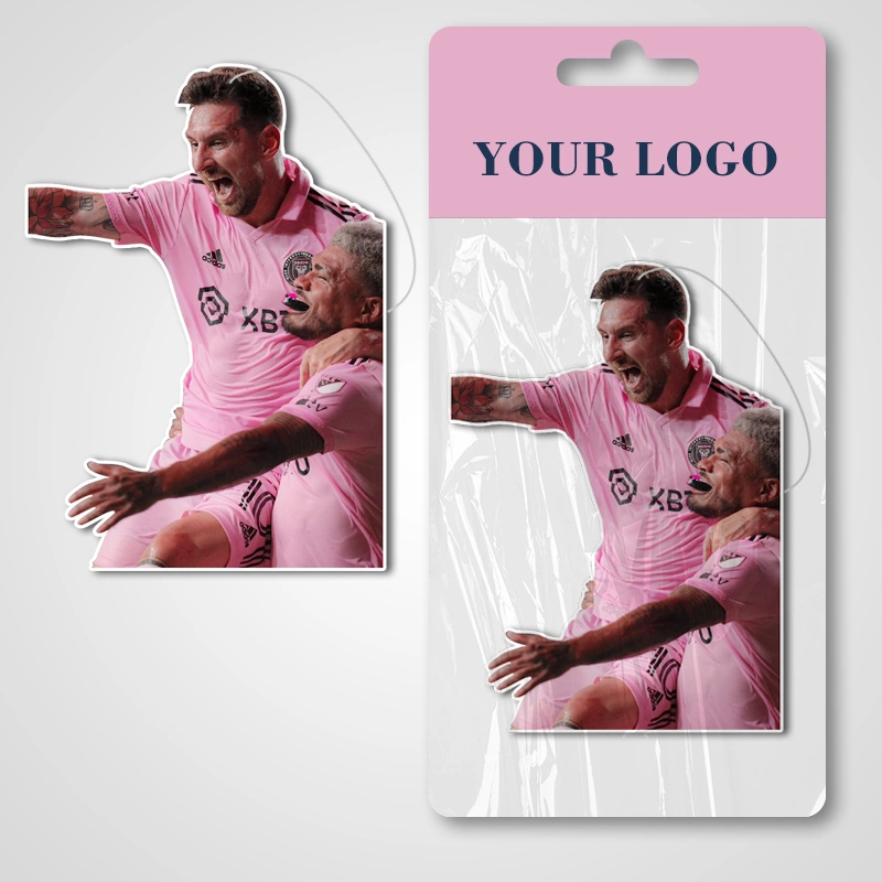 2023 New Messi Design Deodorant Fragrance Custom Hanging Paper Air Freshener