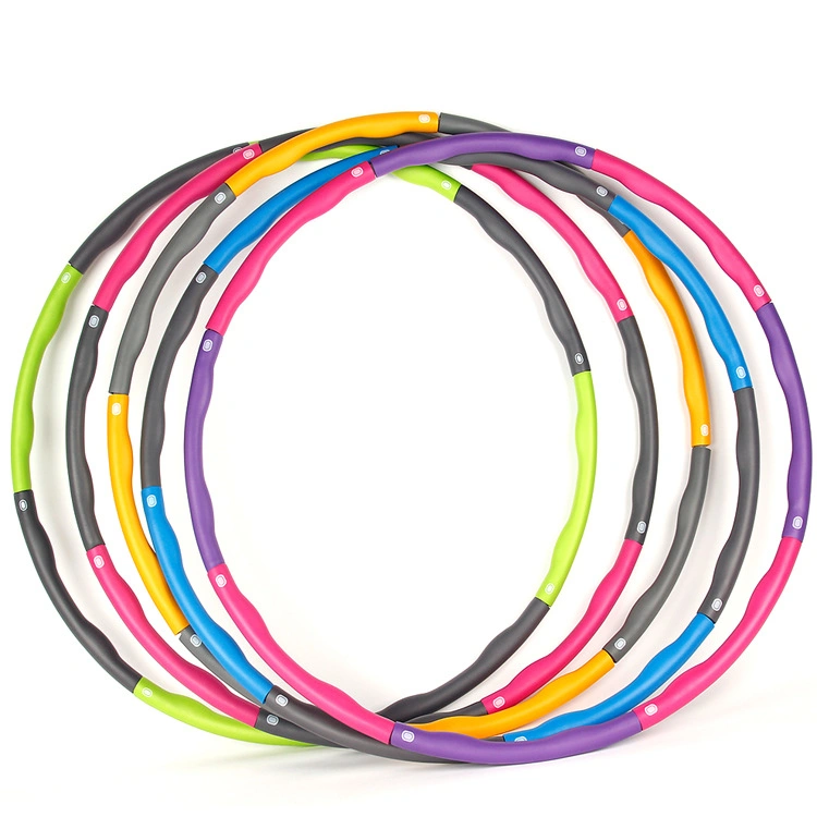 Color nuevo gimnasio portátil barato Círculo Fitness Hula Hoop