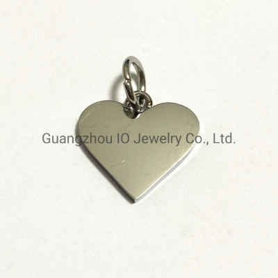 Custom Heart / Round / Peace / Tree/ Baby Footprint Charm Pendant 925 Sterling Silver