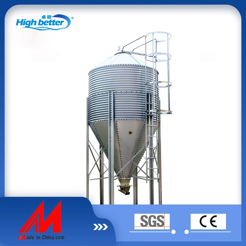 High-Quality Galvanized Feed Silo Storage Bins for Poultry Farms