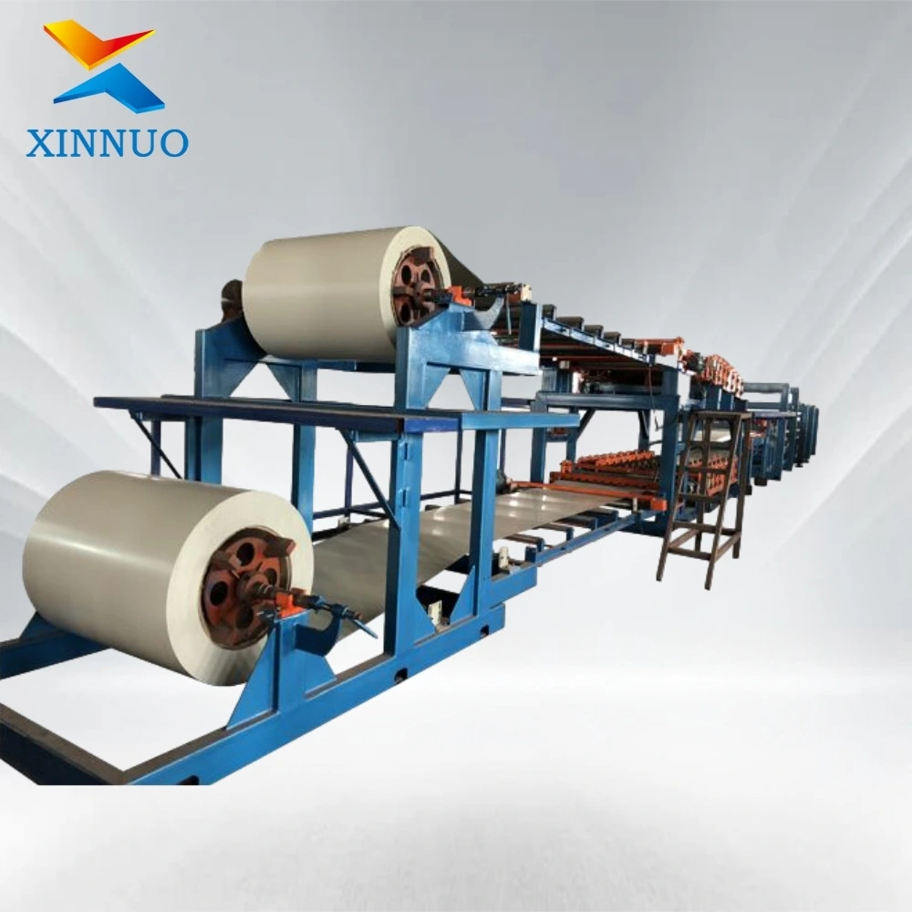 Xinnuo Z-Lock Automatic Rock Wool Sandwich Panel Production Line