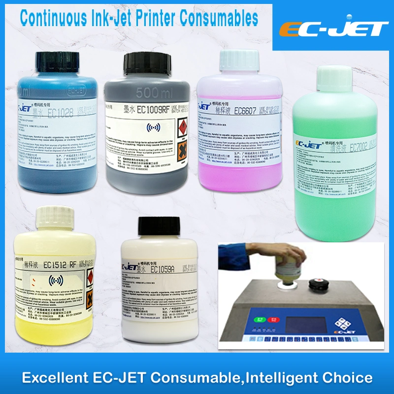 Ec-Jet Hot Selling Compatibility Ink for Canton Plastic Bottle and Packaging Printing