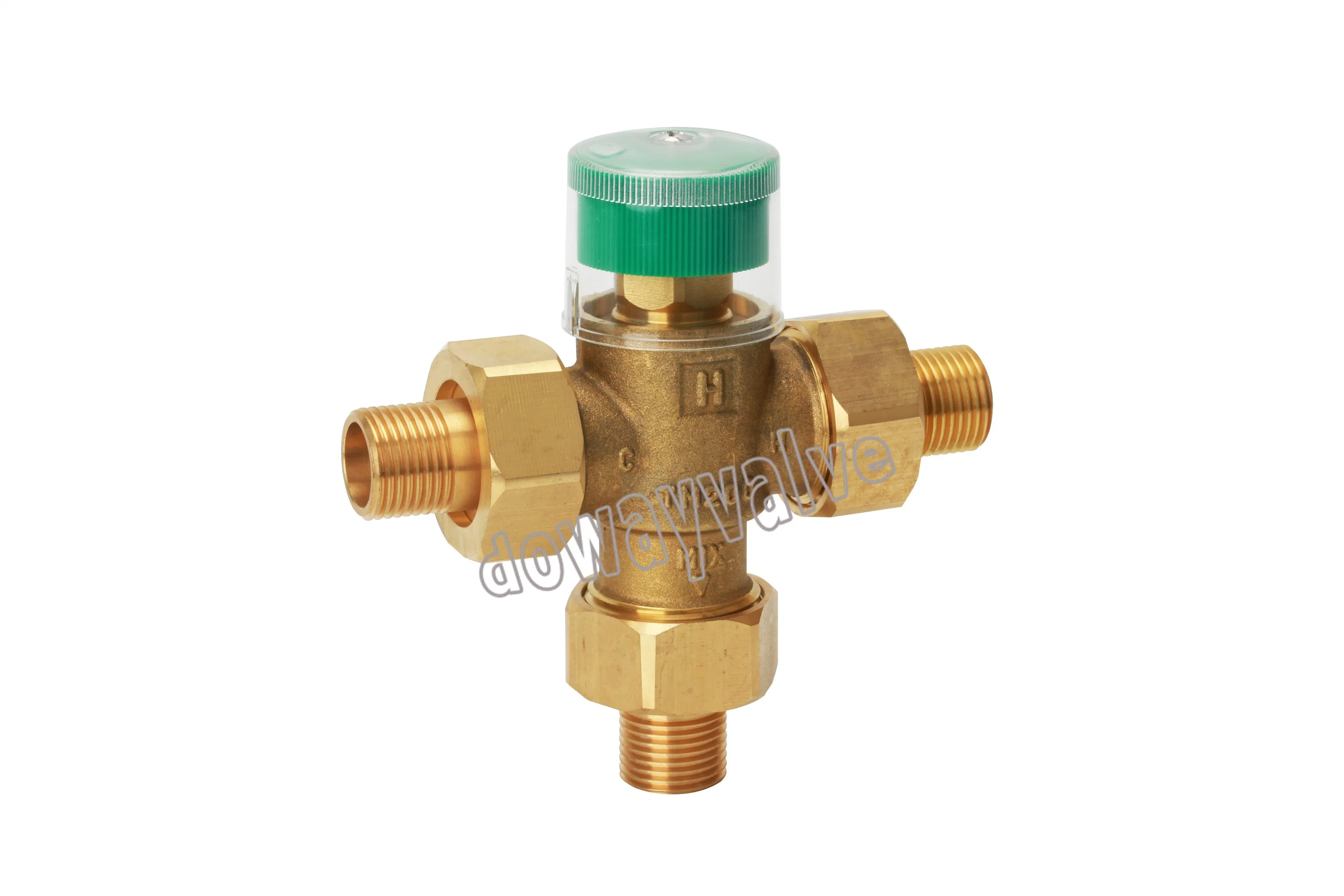 Nickle Plated Brass Rotary 3 Port Brass Mixing Valves China Supplier