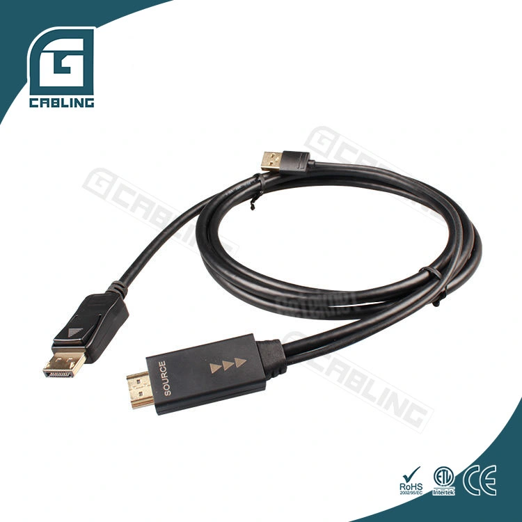 Os conectores banhados a ouro Gcabling alta satisfação 2m 5m para HDMI cabo DP 4K Male-Male cabos HDMI