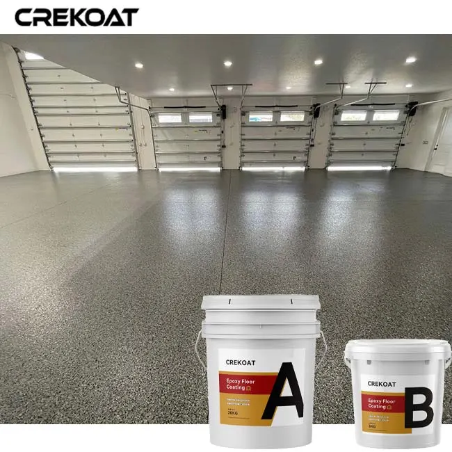 Garage Floor Coating Polyaspartic Epoxy Resin for Flakes Flooring System