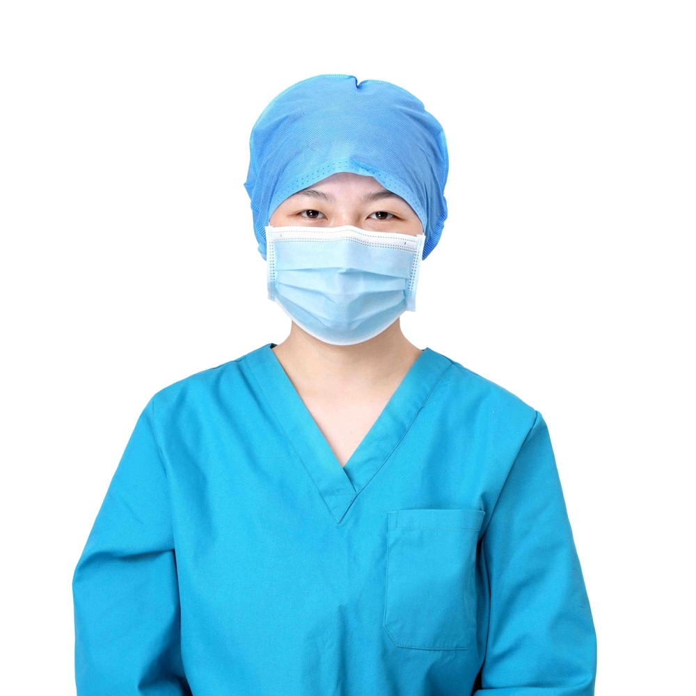 Disposable SMS+Non-Woven Doctor Cap with Back Ties/Earloop