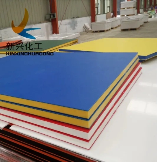 Non-Toxic, No Smell, Chemical Corrosion Resistance HDPE Sheets, Textured, Dual-Color Sandwich PE Sheets