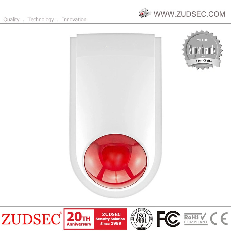 Wired Flash Siren Alarm Siren with 110dB, 12VDC