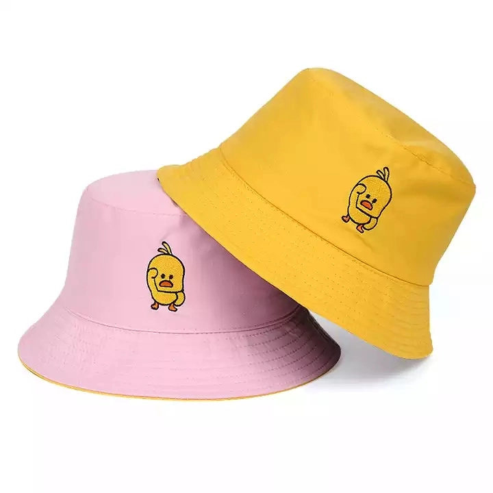 Wholesale/Supplier Custom Bucket Cap Logo Reversible Cute Fishing Fisherman Custom Embroidered Bucket Hat