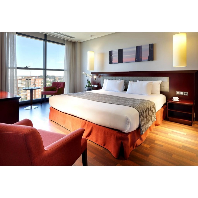 Hotel económico melamina Muebles de dormitorio doble en Jeddah Hotel Project