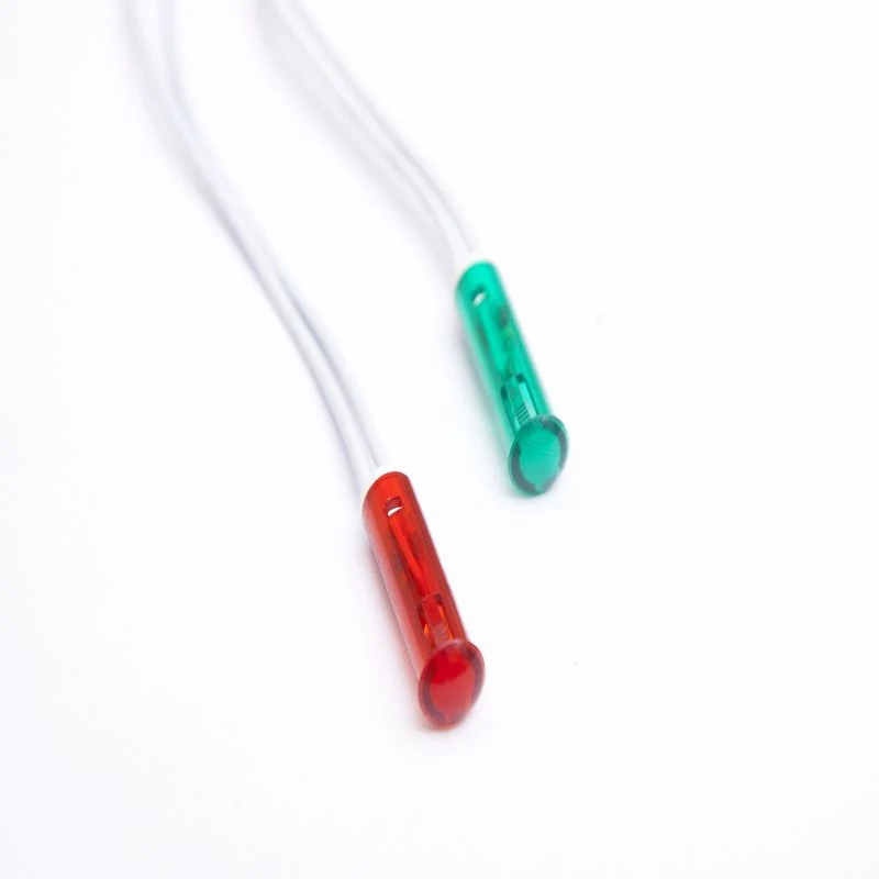 Neon Indicator Lamp with Resistor, Cable