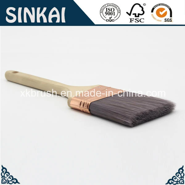Paint Brush Long Handle with Solid Tapared Filaments