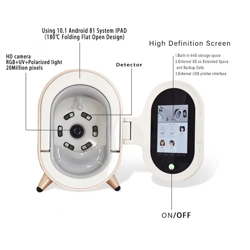 Professional Skin Care Magic Mirror 3D Face Scanner Facial Skin Analyzer Machine