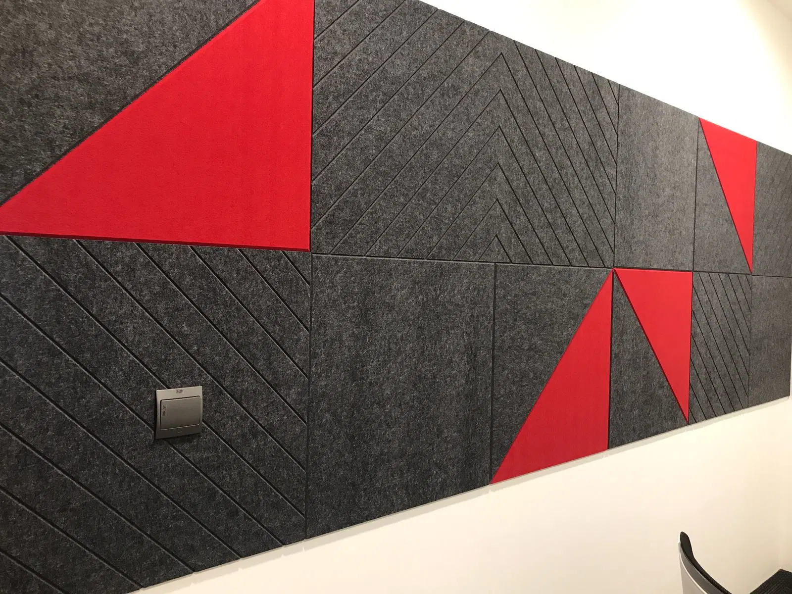 Le mur intérieur Conseil d'E-Co Friendly fibre polyester Panneau acoustique