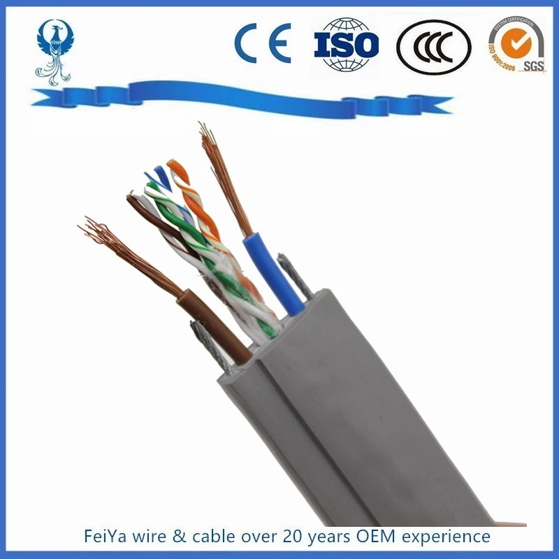 23AWG LAN Cable UTP CAT6 Elevator Cable for CCTV Camera