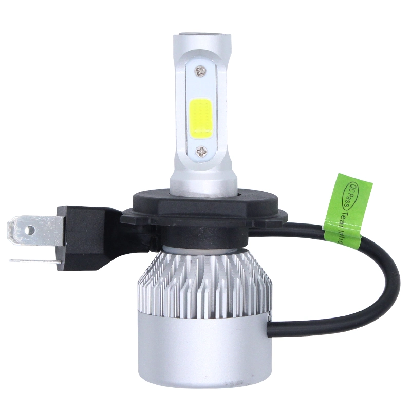 72W 8000LM S2 H4 COB CSP Faro LED 6500K Luz Hi-Lo coche faros LED Lámpara Luz antiniebla Faros 12V