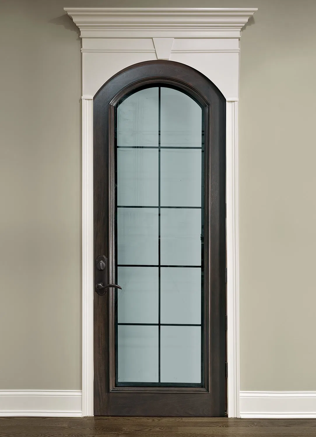 Top Arch Interior Solid Wood Wooden Composite Door Manufacturer