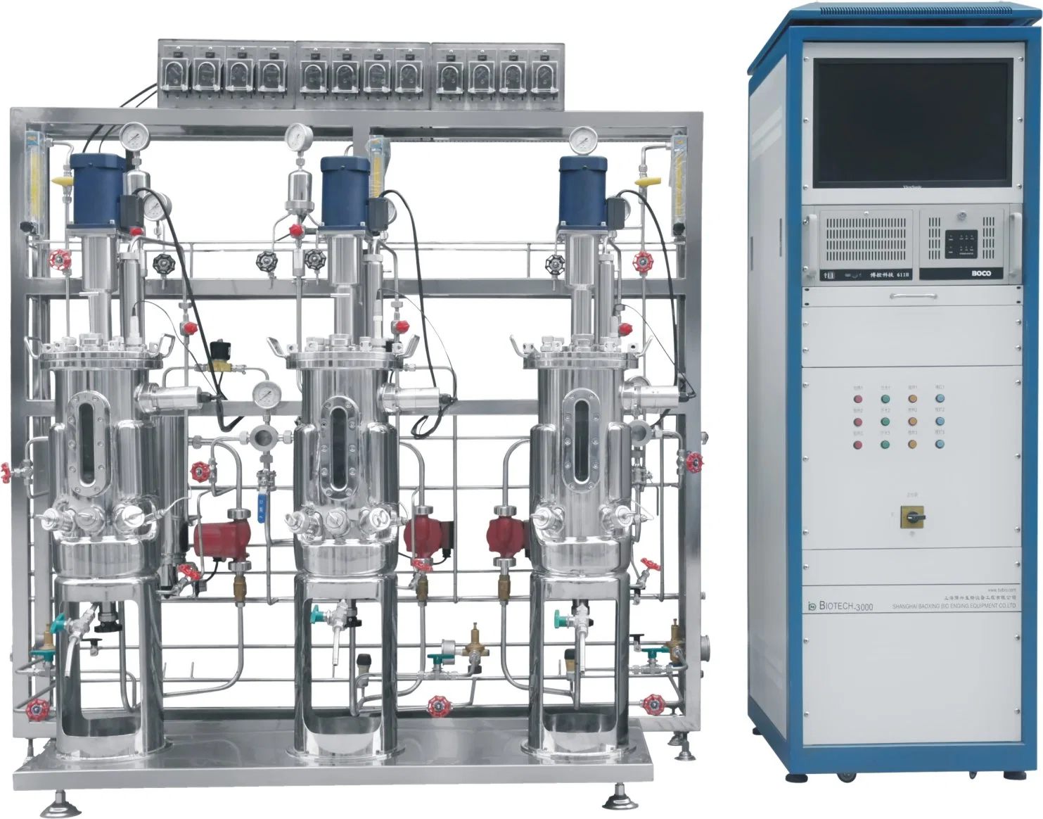 100L/200L Biological Fermentation Laboratory System Multistage Fermentation Tank Professional Machinery and Equipment