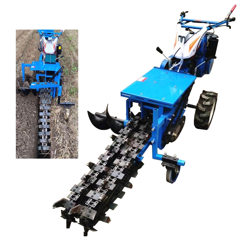Use Trenching Trench Digging Chainsaw Trencher Chain Machine Automated Canal