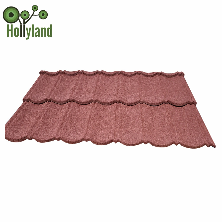 Villa Roof Top/Hotel Colorful Stone Coated Steel Roofing Tile