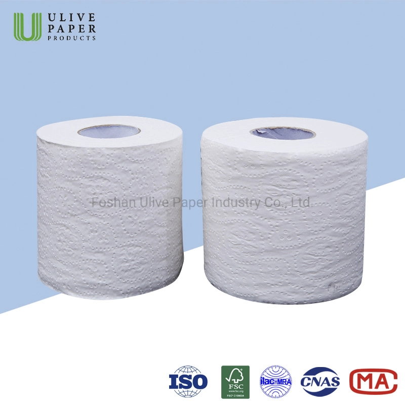 Ulive Virgin a Premium White 2 Ply 400sheets Individual Paper Wrap, Toilet Tissue Roll
