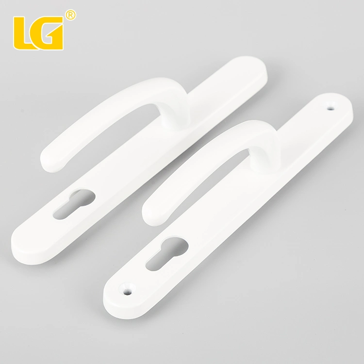 White Powder Coating Chrome Aluminum Alloy Lock Door Window Handle